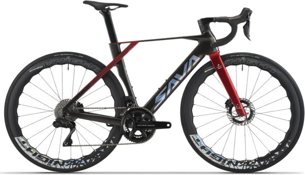 SAVADECK R9 Di2 Full Carbon Road Bike, Carbon Fiber Frame Racing Bicycle with Shimano R9270 24S Groupset, Hydraulic Disc Brakes, Ultra-Light Carbon Bike for Adults