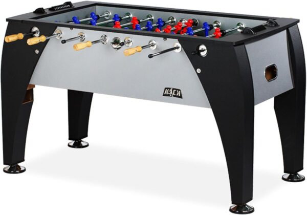 KICK Legend 55" Foosball Table – Professional Full-Size Indoor Game for Adults & Families with Counterbalanced & Uniformed Men, 6 Foosballs and Adjustable Leg Levelers