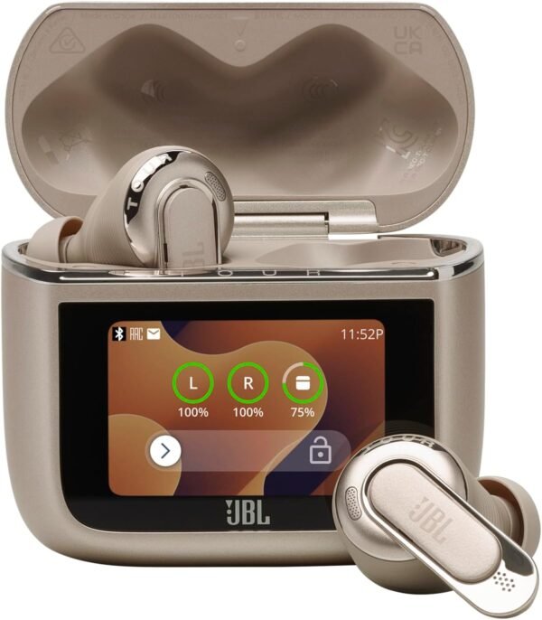 JBL Tour Pro 3 True Wireless Earbuds, Smart Noise Cancelling - Latte