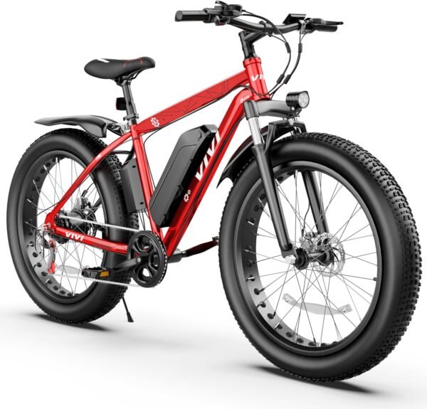 Vivi F26FUL All Terrain Electric e Bike for Adult, 26" x 4.0'' Fat Tire